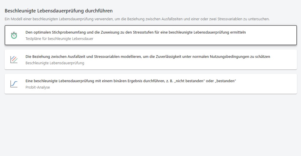 Beschleunigte Lebensdauerprüfung durchführen