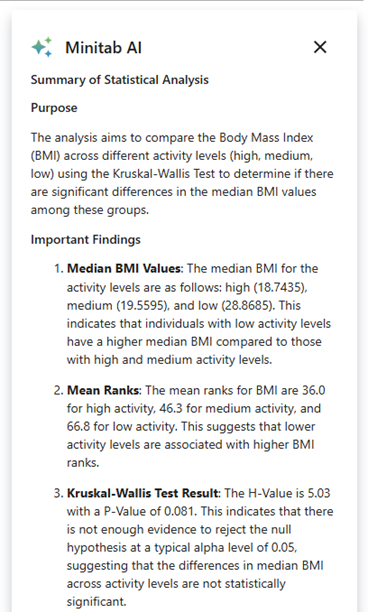 Minitab Statistical Software KI