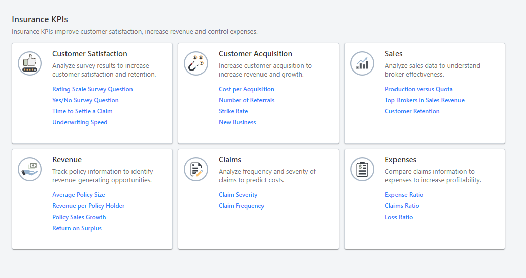 Insurance Industry Module Capabilities