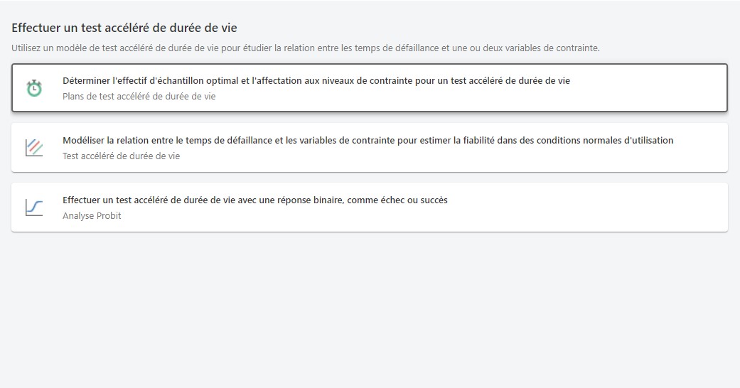 Réalisation de test accéléré de durée de vie