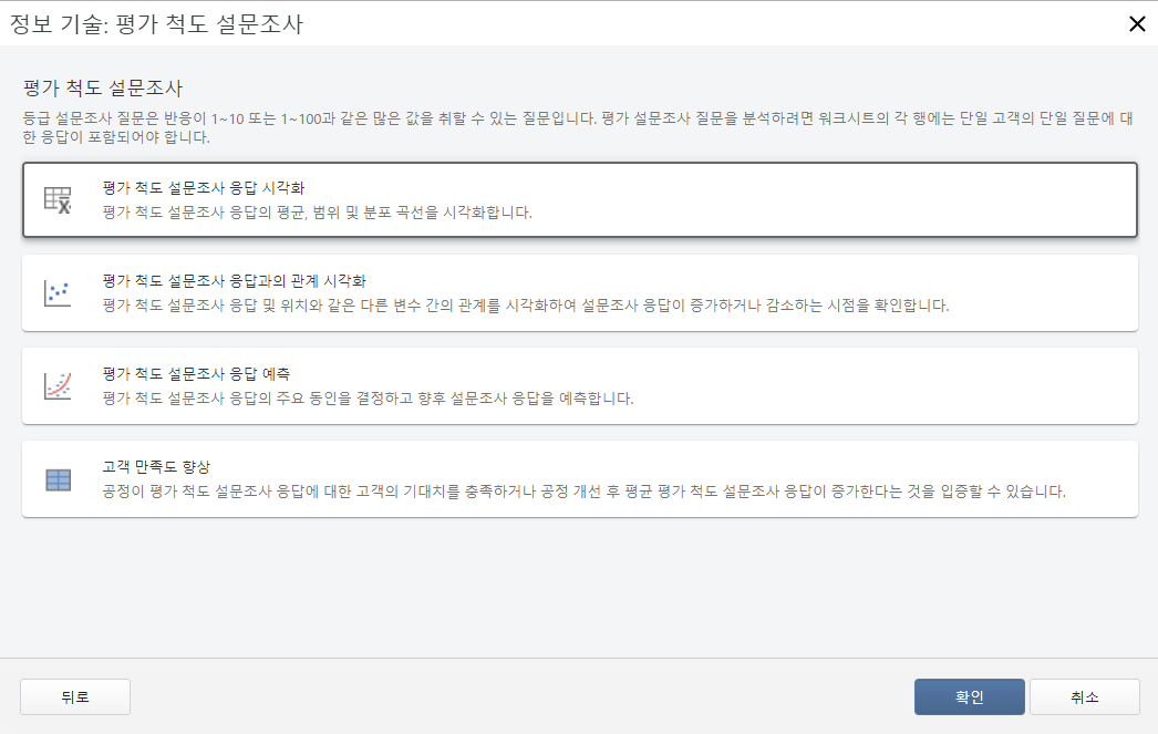 정보 기술: 평가 척도 설문조사