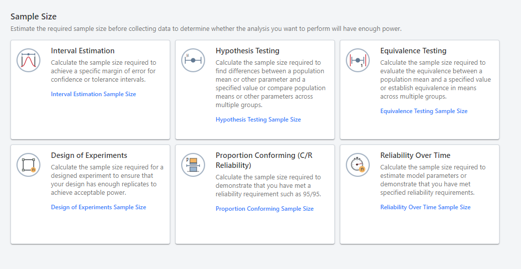 표본 크기 모듈